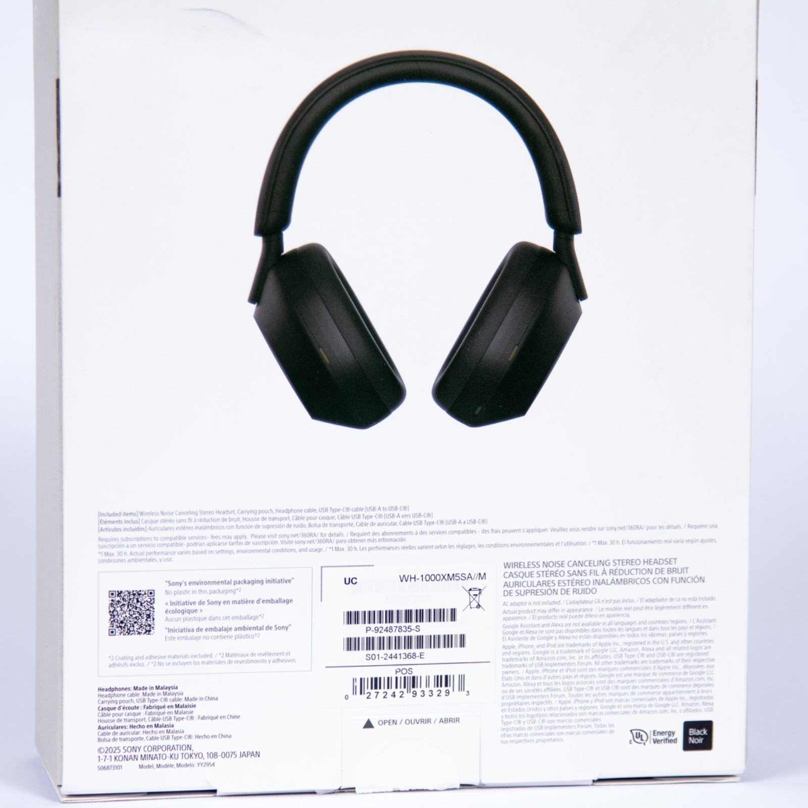 Sony WH1000XM5/SA Wireless Noise-Cancelling Over-the-Ear-Headphone – New Sealed