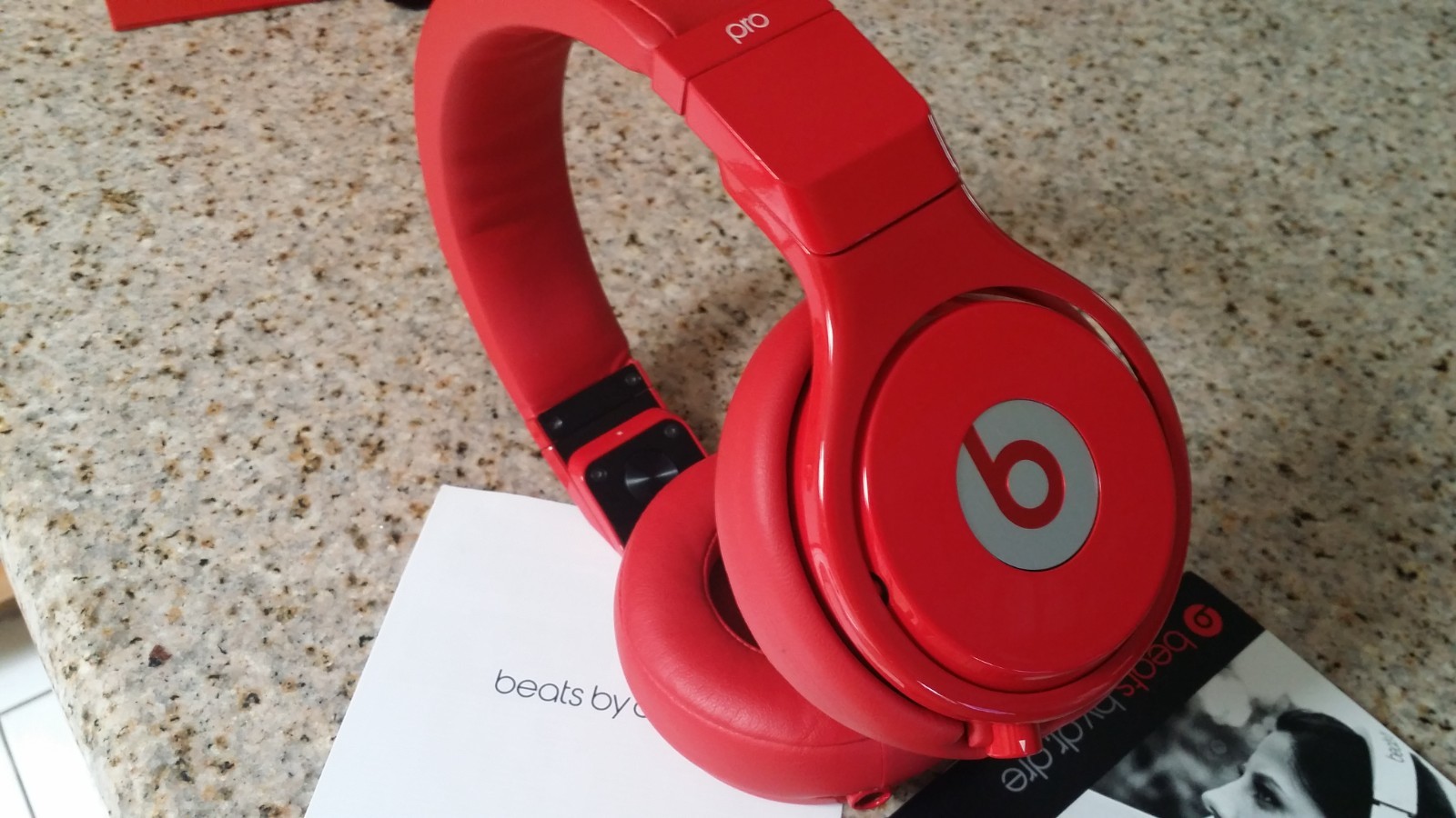 Beats by Dr. Dre Pro Beats Over the Ear Headphones Red Color