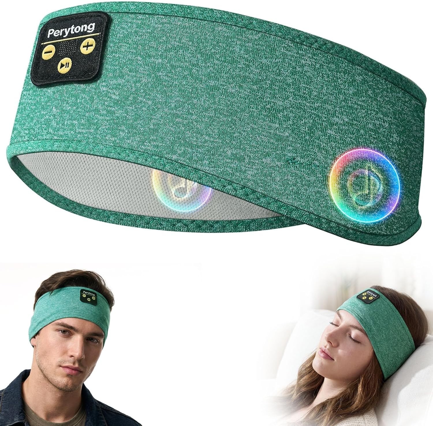 Ultra-Thin Stereo Sleep Headphones with Adjustable Headband for Travel & Sports