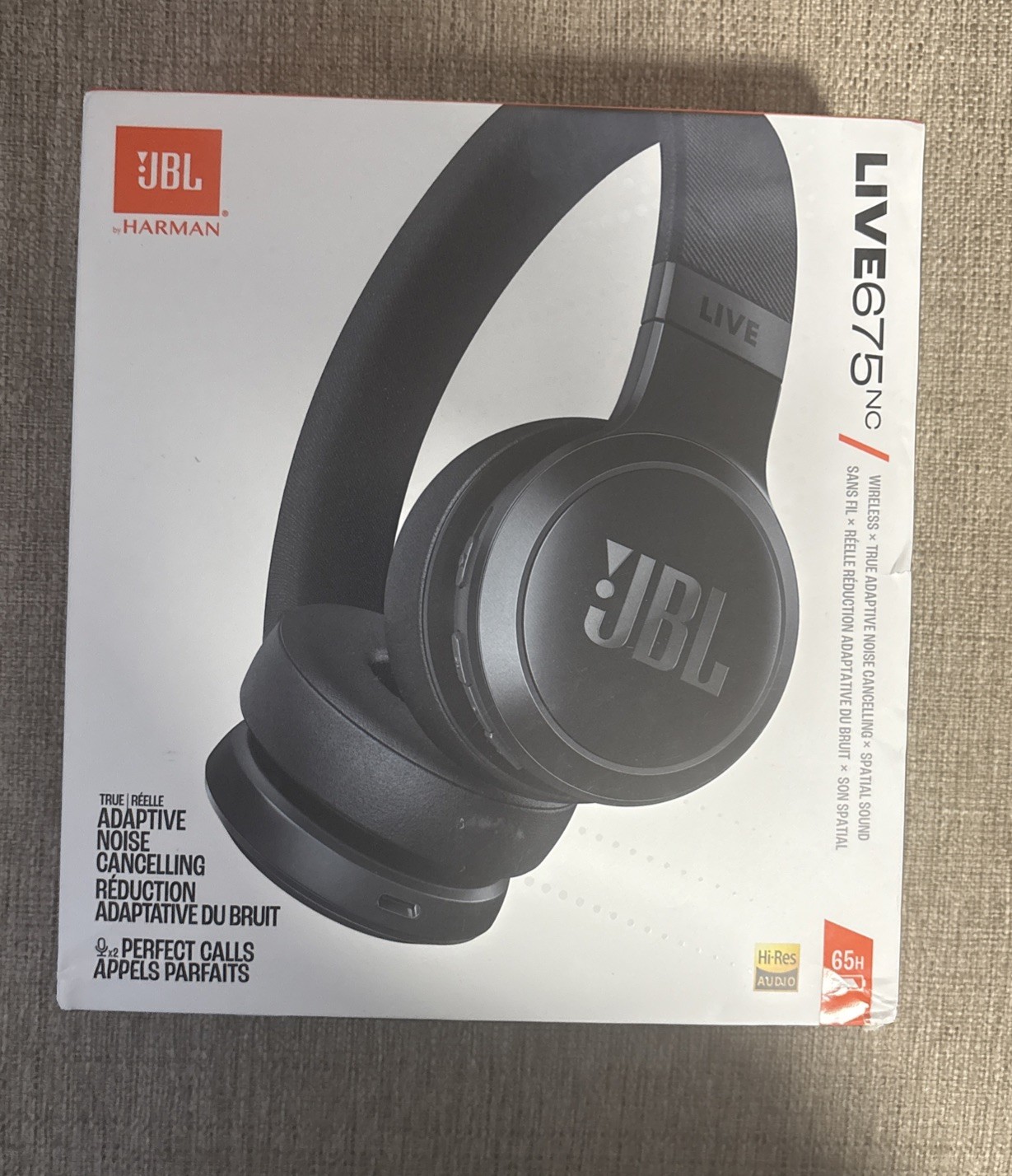 JBL Live 675NC Wireless True Adaptive Noise Cancelling Headphones w/ Voice Aware