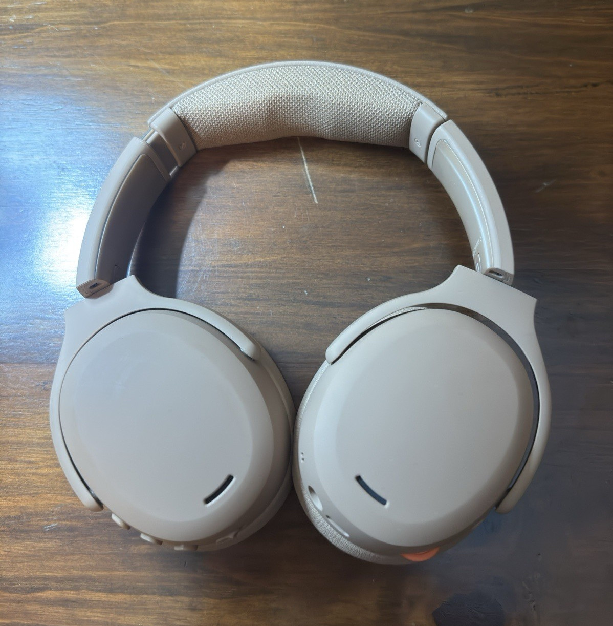 Skullcandy Crusher ANC Over-Ear Bluetooth Wireless Headphones Beige w/ Pouch