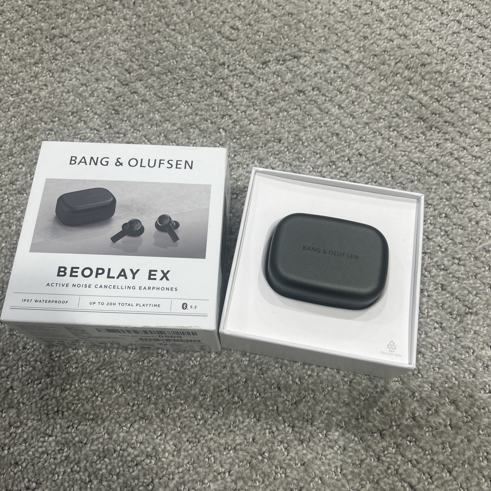 Bang & Olufsen Beoplay EX – High-end Bluetooth Noise Cancelling Earphones Black