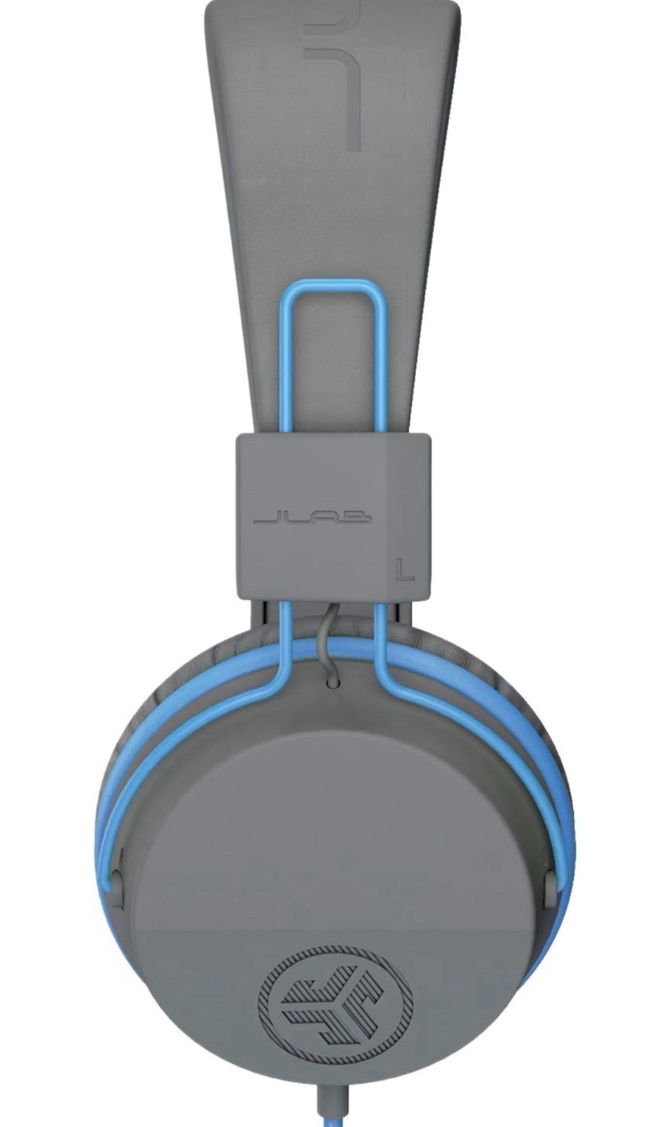 JLab – JBuddies Studio Wired Over-the-Ear Headphones – Gray/Blue