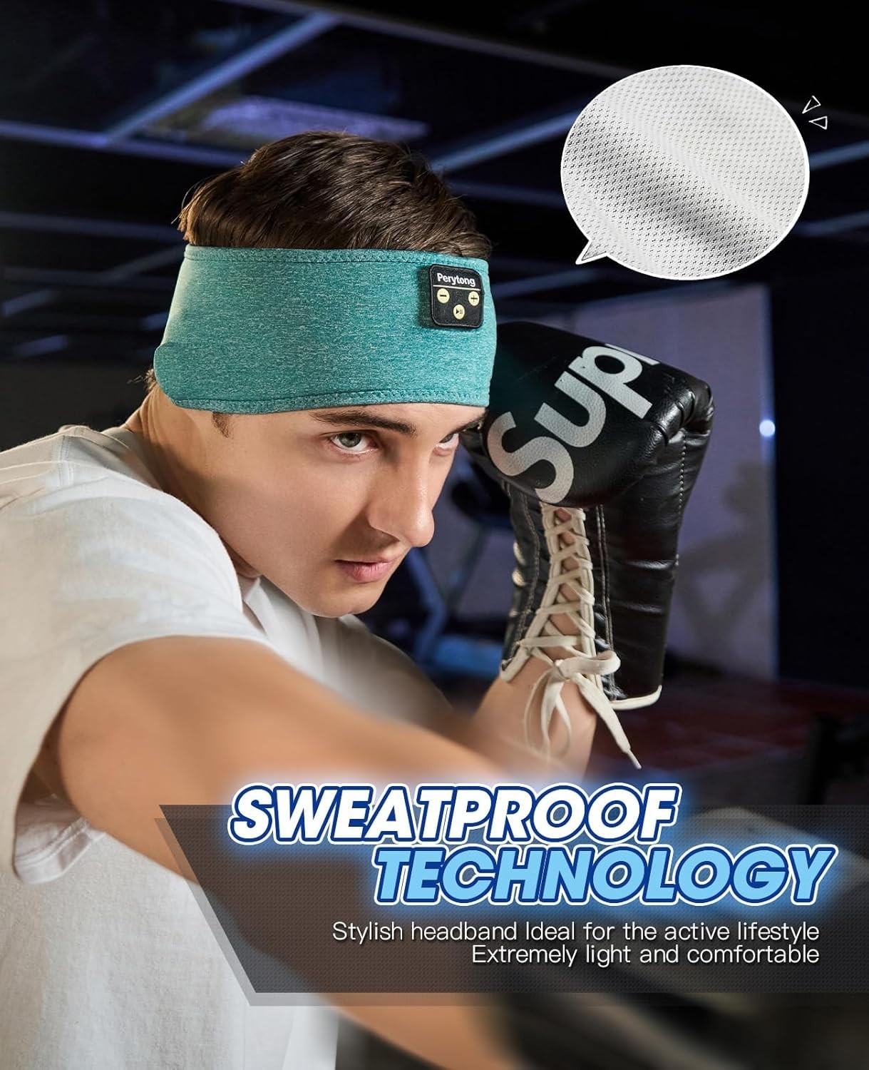 Ultra-Thin Stereo Sleep Headphones with Adjustable Headband for Travel & Sports