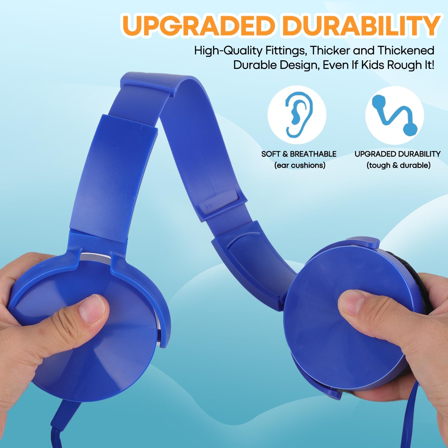 Classroom Headphones Bulk 24 Pack Multi Colored for Kids School, Wholesale Cl…