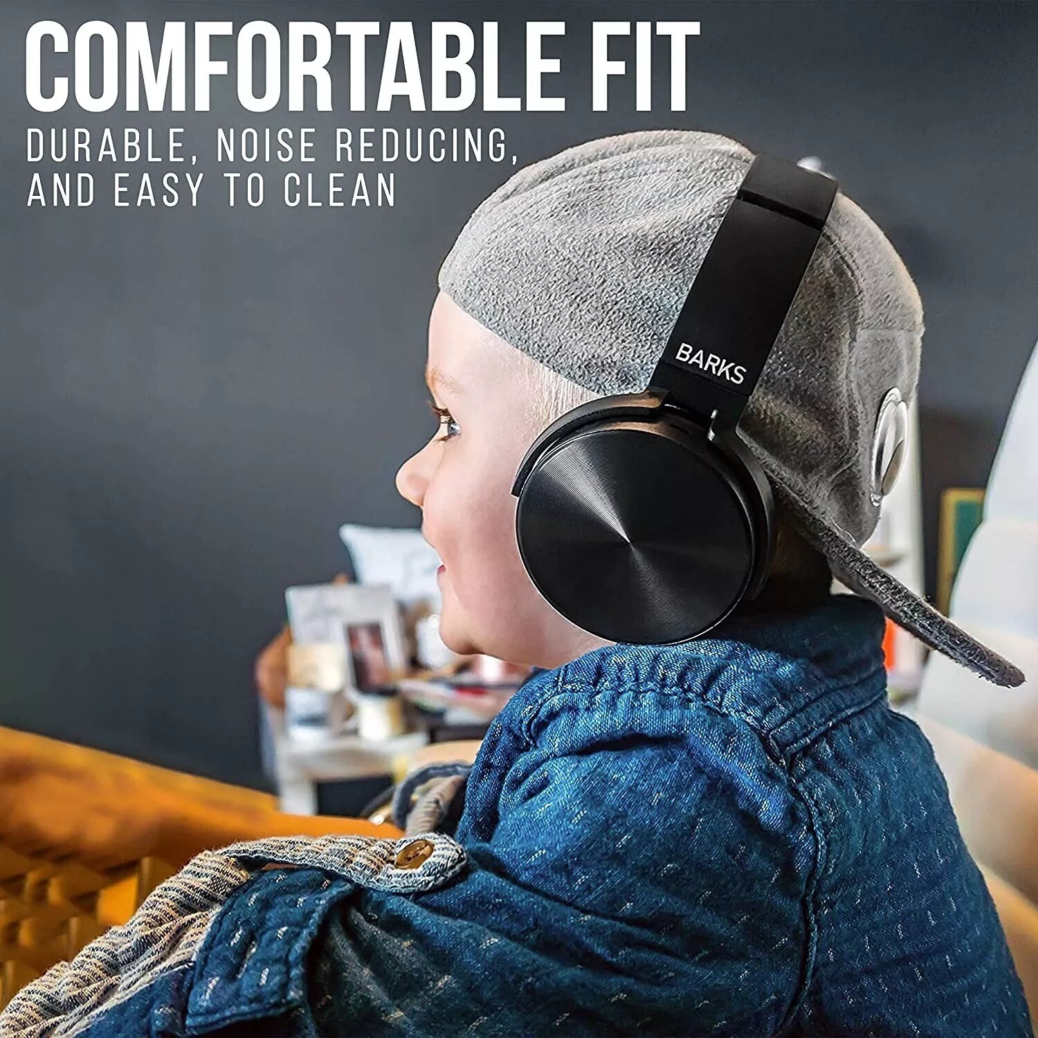 Barks Tech Classroom Headphones, On-Ear Premium Student Bulk Headphones- 10 Pack