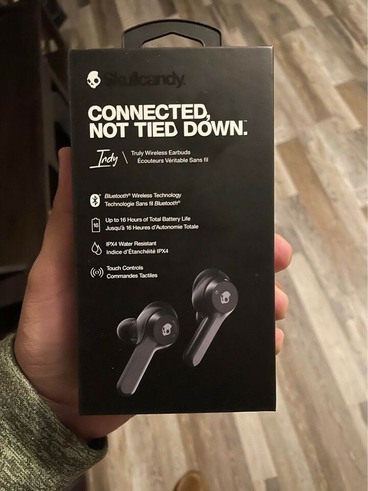 Skullcandy Indy Evo True Wireless In-Ear Earbud – True Black