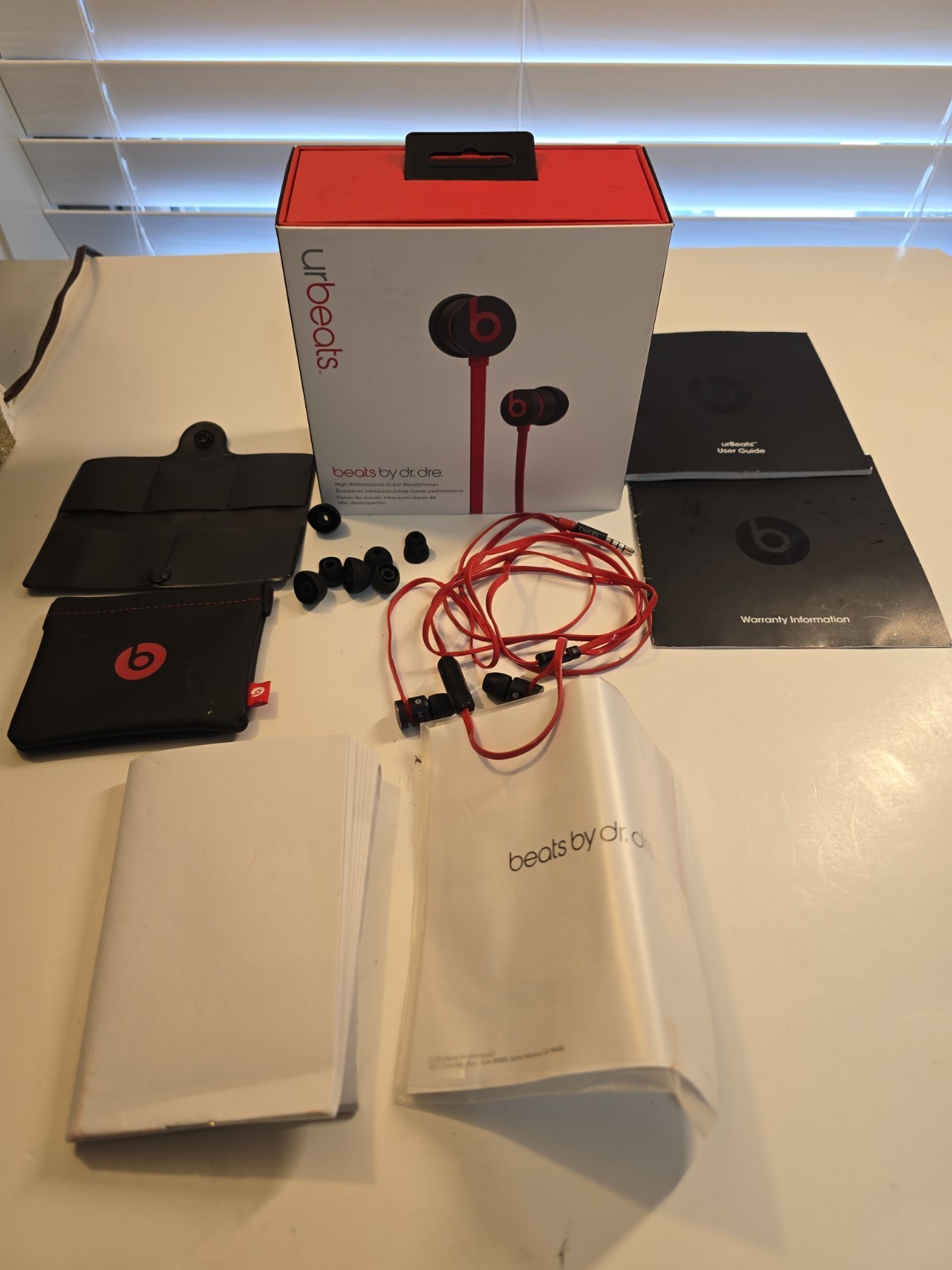Beats by Dr. Dre urBeats Wired Earbud Headphones – Red/Black Untested