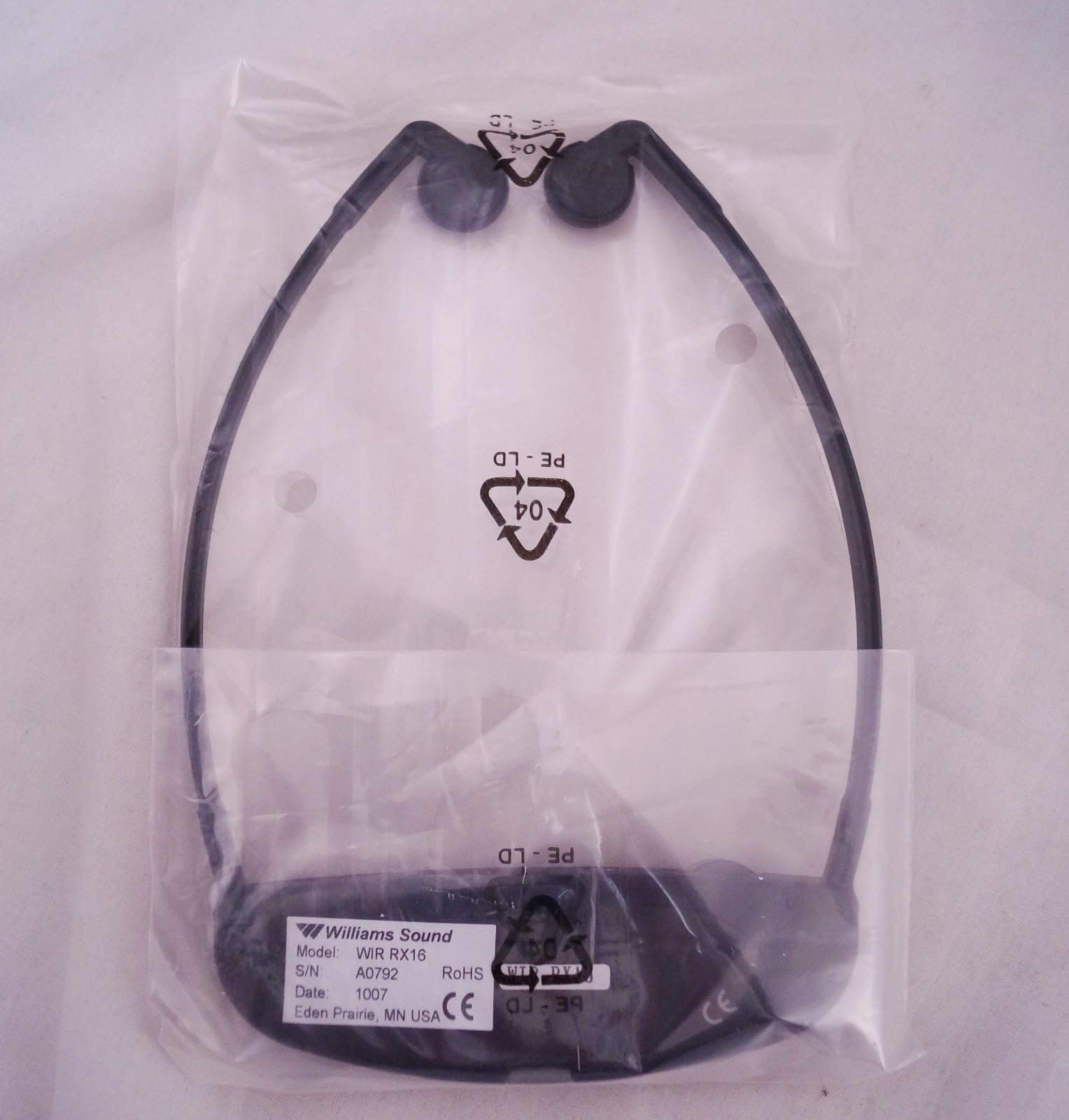 New Set of Williams Sound-Under Chin-Infrared WIR RX16 and Charger Base.