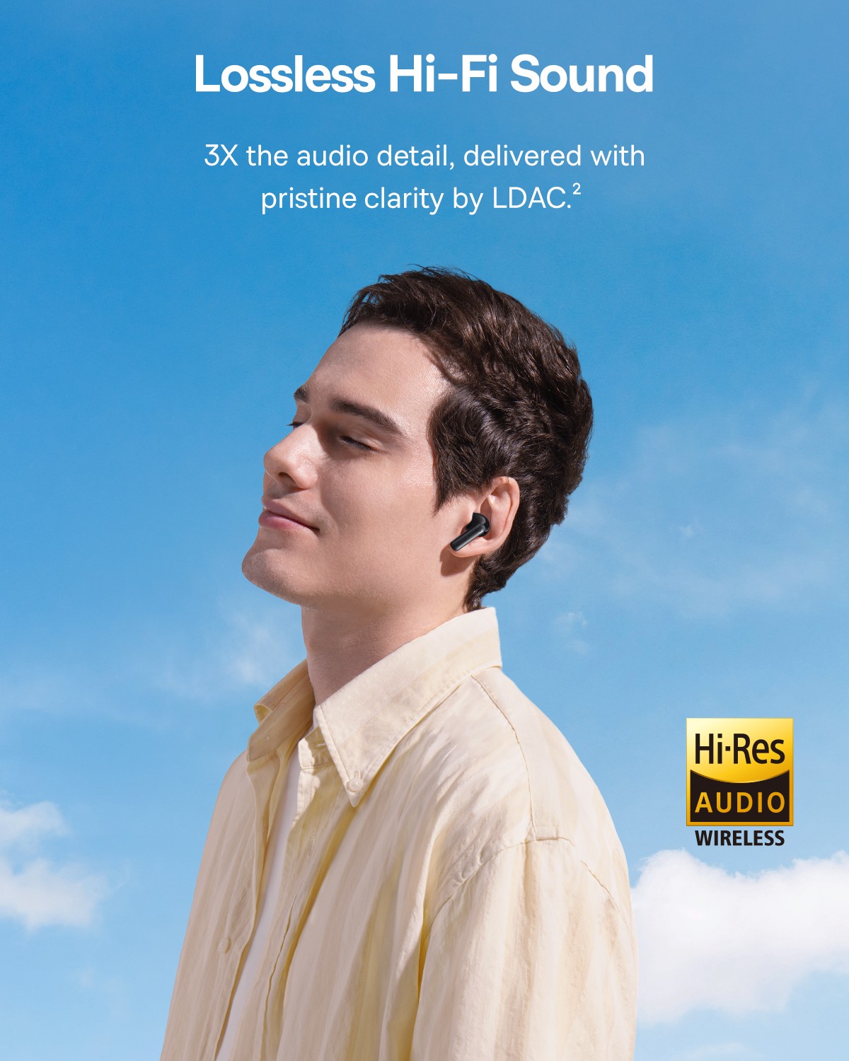Baseus Noise Cancelling Earbuds LDAC Hi-Res Sound Wireless Headphones BP1 Pro