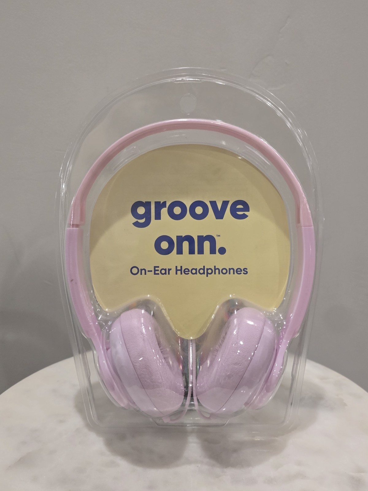 Groove Onn On-Ear School Headphones Pink Adjustable Headband Lightweight Design