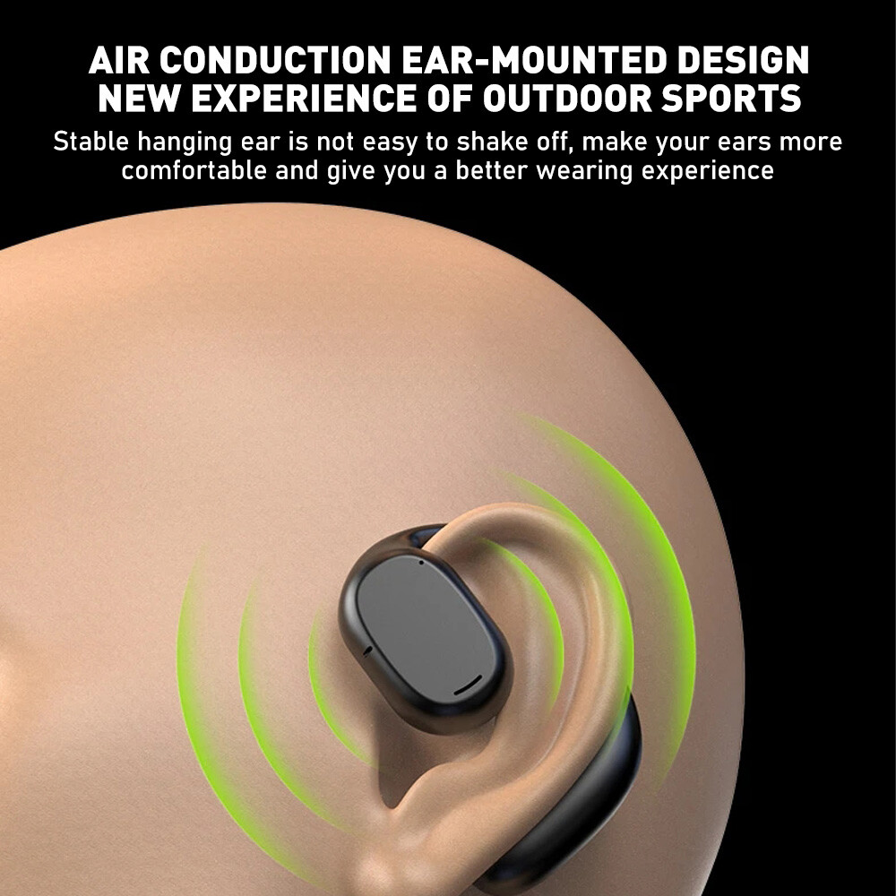 Bone Conduction Headphones Bluetooth 5.3 Wireless Open-Ear Earbuds Sport Headset