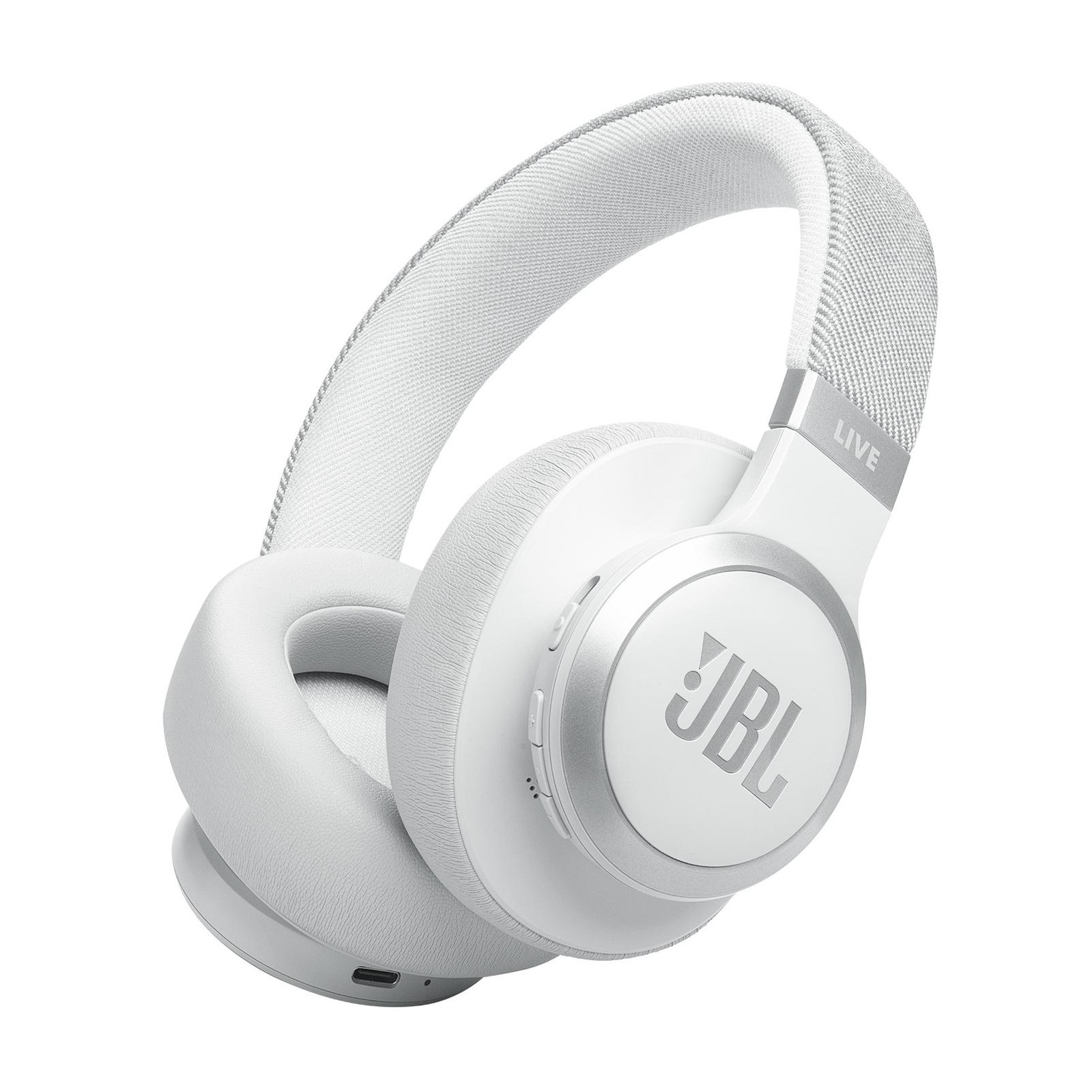 JBL Live 770NC Headset Wireless Head-band Calls/Music Bluetooth White