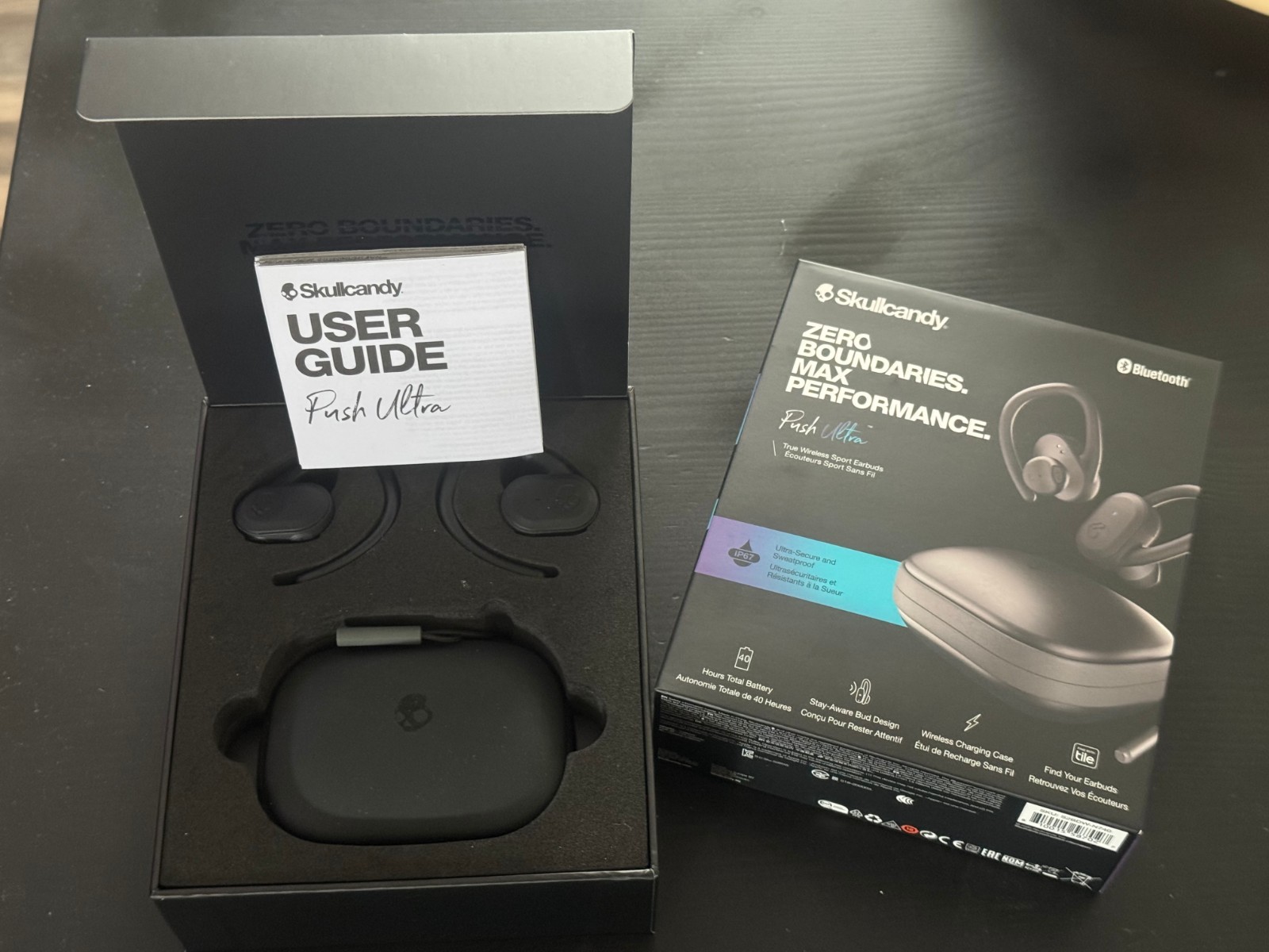 Skullcandy Push Ultra True Wireless In-Ear Earbud – True Black