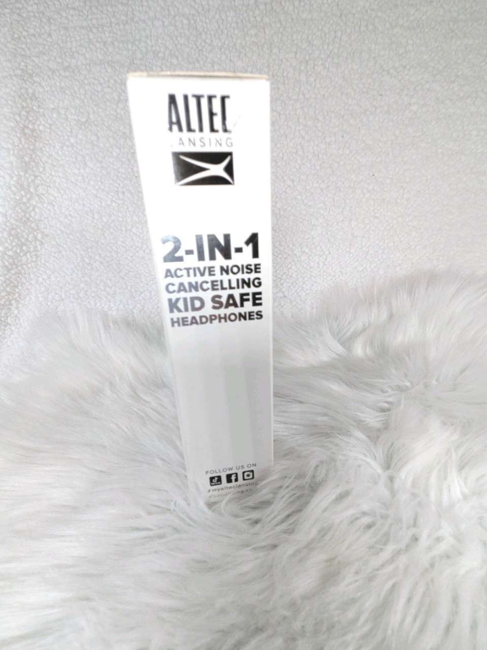 Altec Lansing 2-In-1 Active Noise Canceling Kid Safe Headphones Pink