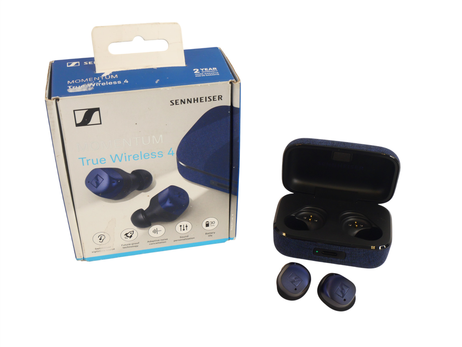 Lot of 4 Sennheiser Momentum True Wireless 4 MTW4 Earbuds – Denim