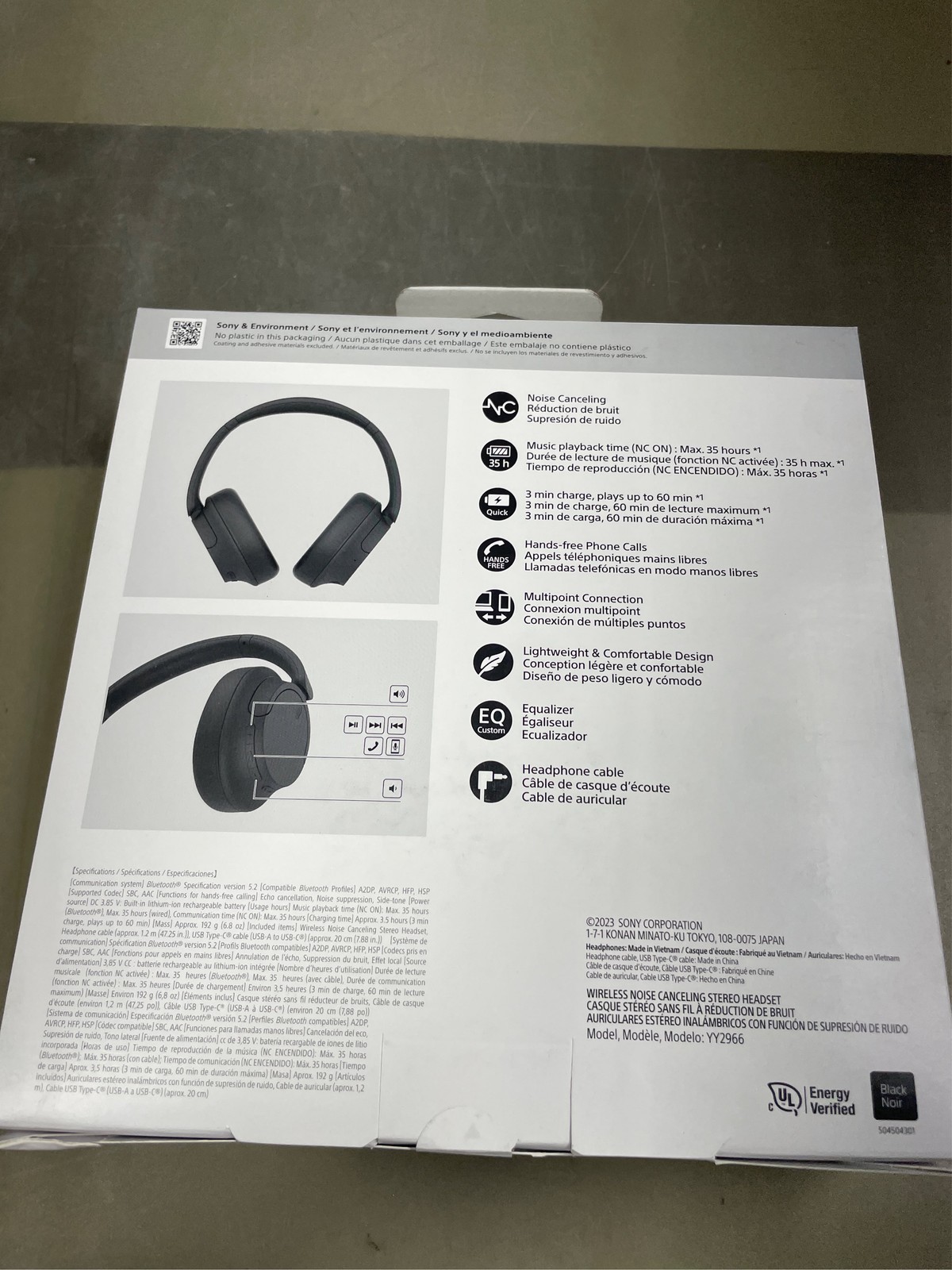 Sony Wireless Over The Ear Wireless Noise Canceling Headphones 7