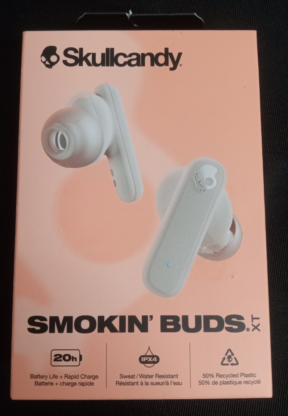 Skullcandy Smokin’ Buds XT in-Ear Wireless Earbuds Bone Orange – New