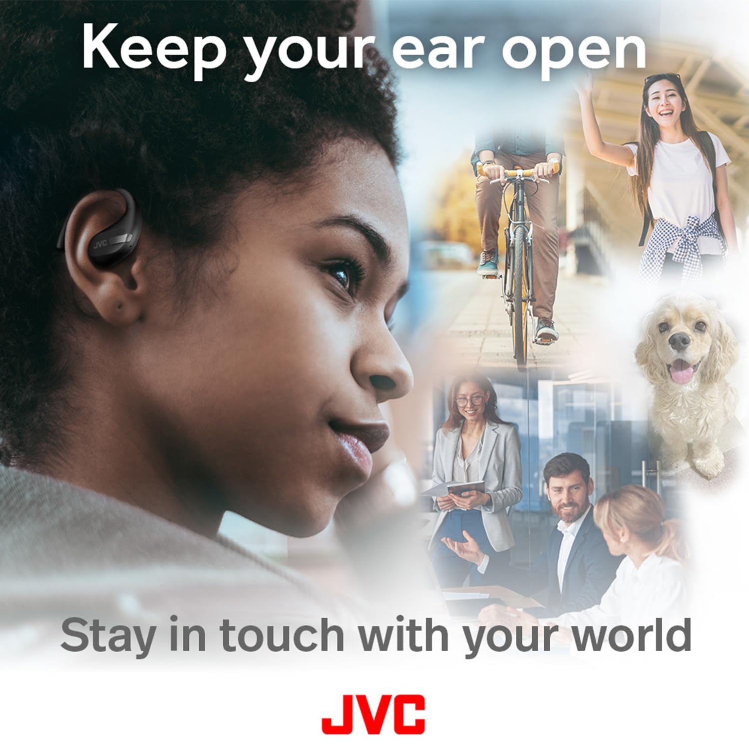 Jvc Open Ear True Wireless Headphones Bluetooth 5.3 Ipx4 Water Resistant 36H …