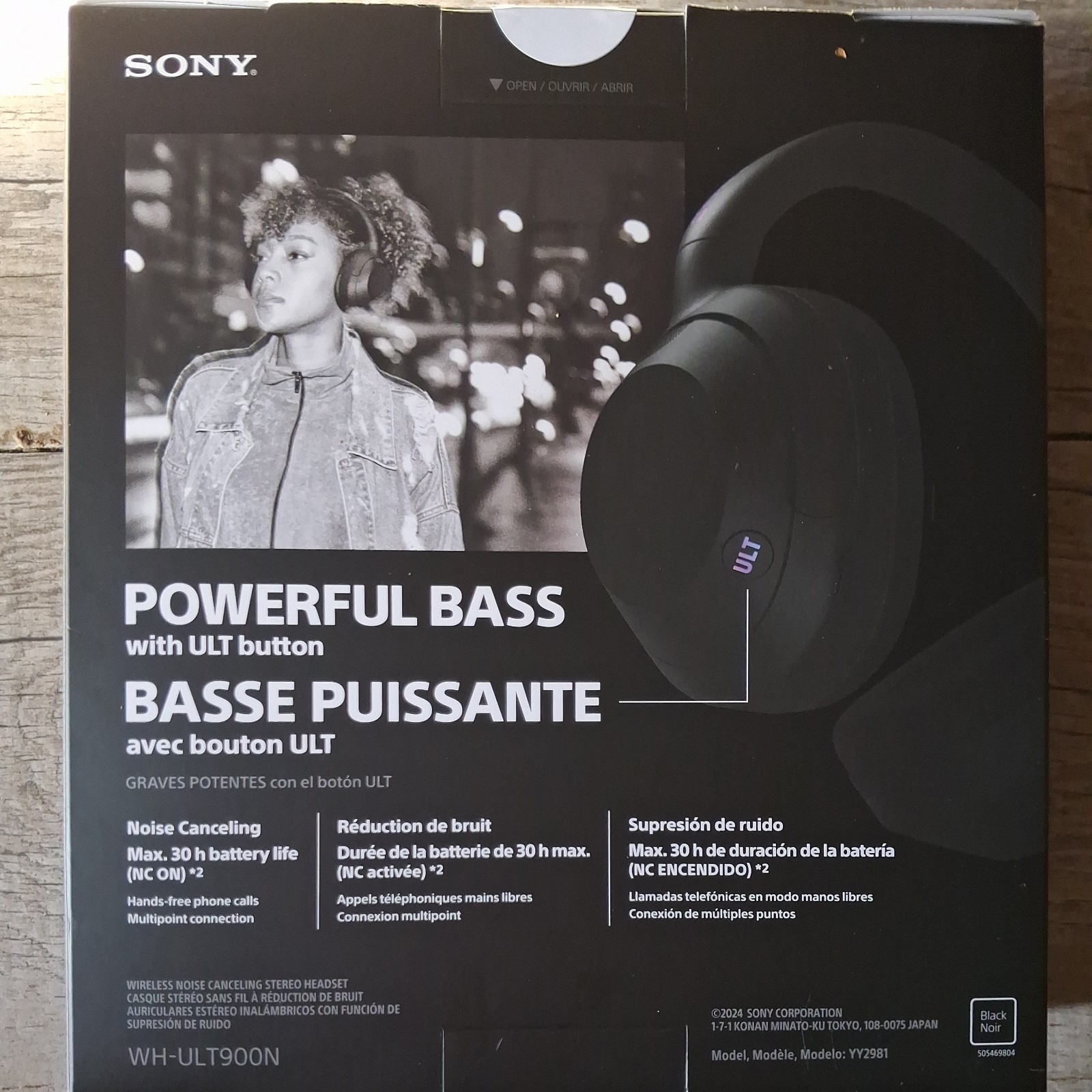 Sony ULT WEAR 900N Wireless Noise Canceling Bluetooth Headphones – Black