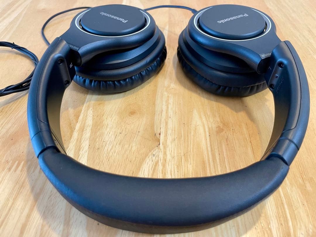 Panasonic RP‑HD5‑K Wired High Resolution Audio Stereo Headphones Black Used