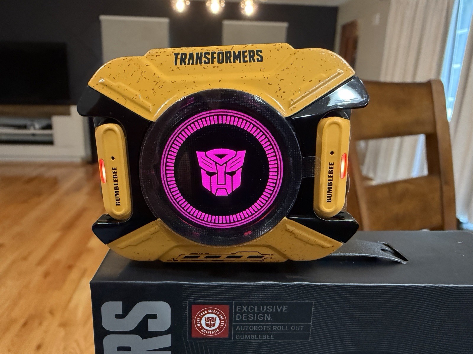 Transformers T93 Bumblebee Bluetooth Ear-Hook Headset Mic Yellow/Black