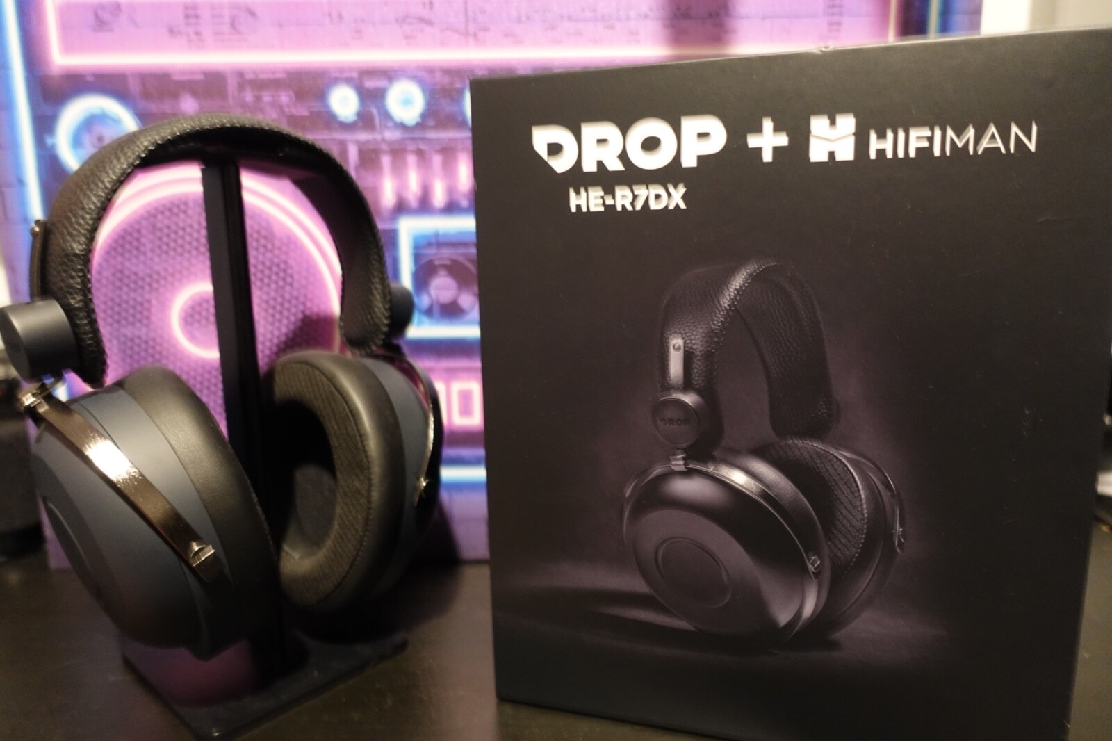 HIFIMAN and Drop HE-R7DX Black Closed-Back Headphones 