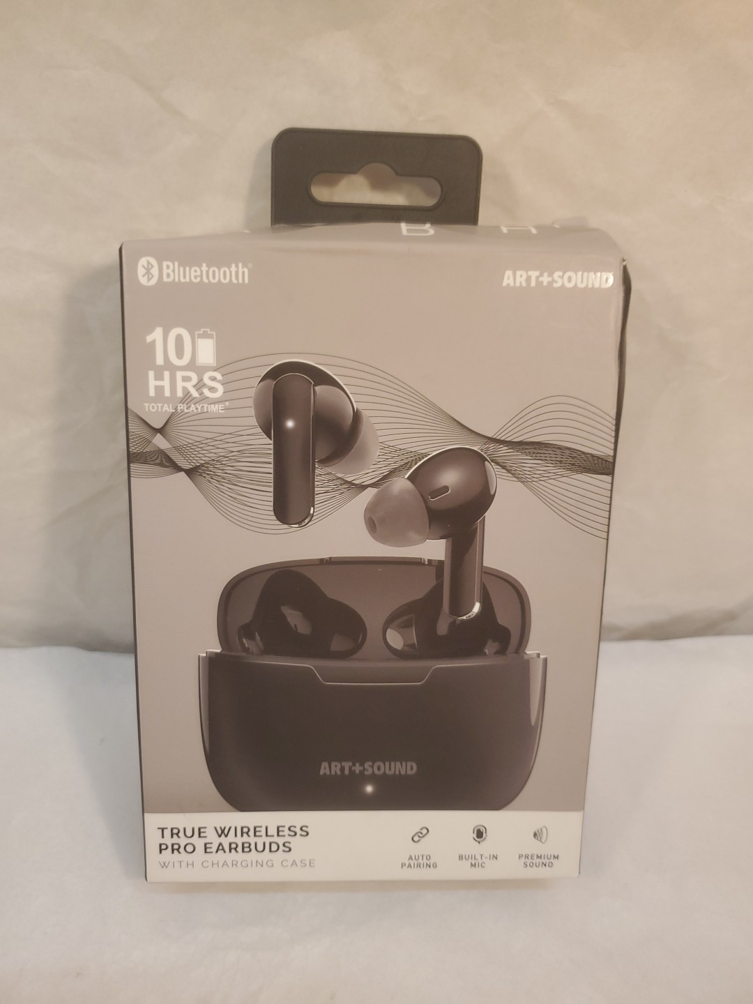Art+Sound Bluetooth True Wireless Pro Ear Buds, Black, Brand New