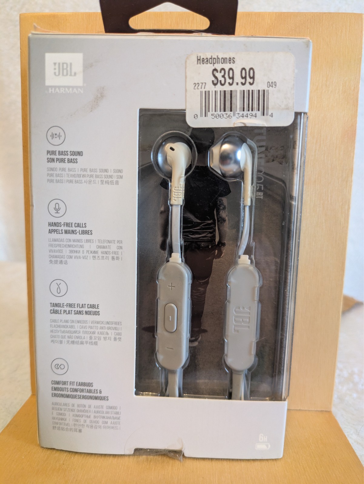 JBL – Harman – Tune 205BT – Pure Bass Headphones