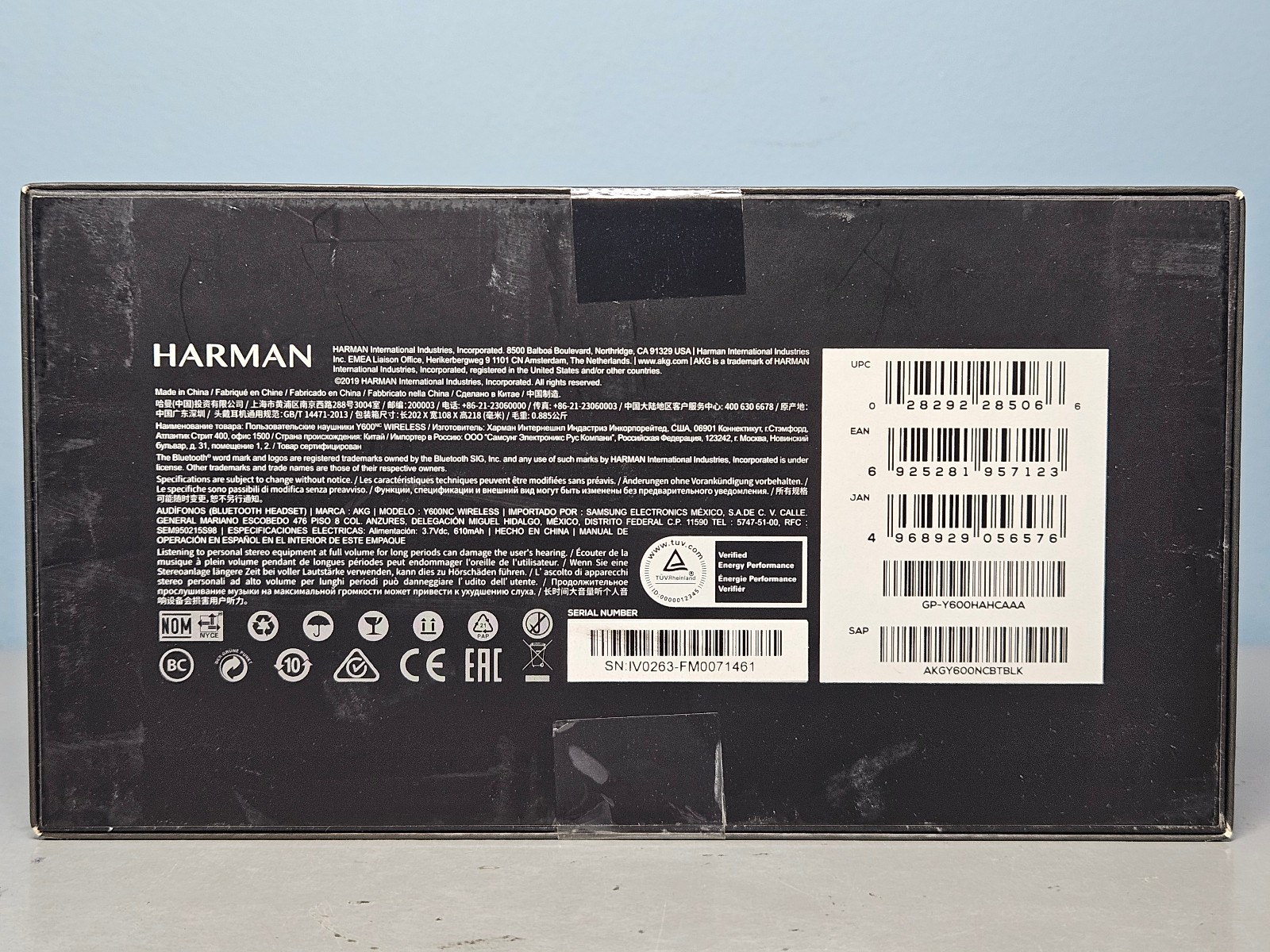 Samsung AKG Y600 NC Noise Cancelling Headphones – Black – New & Sealed