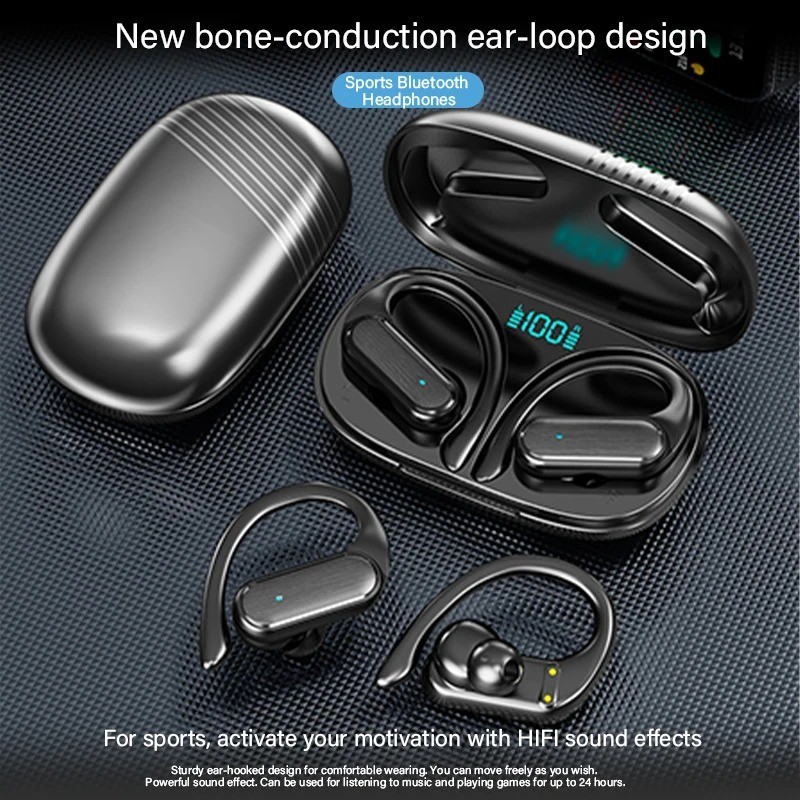 Wireless Open ear Headphone Hi-Res Sound Bluetooth Earphone TWS Sports Earbuds