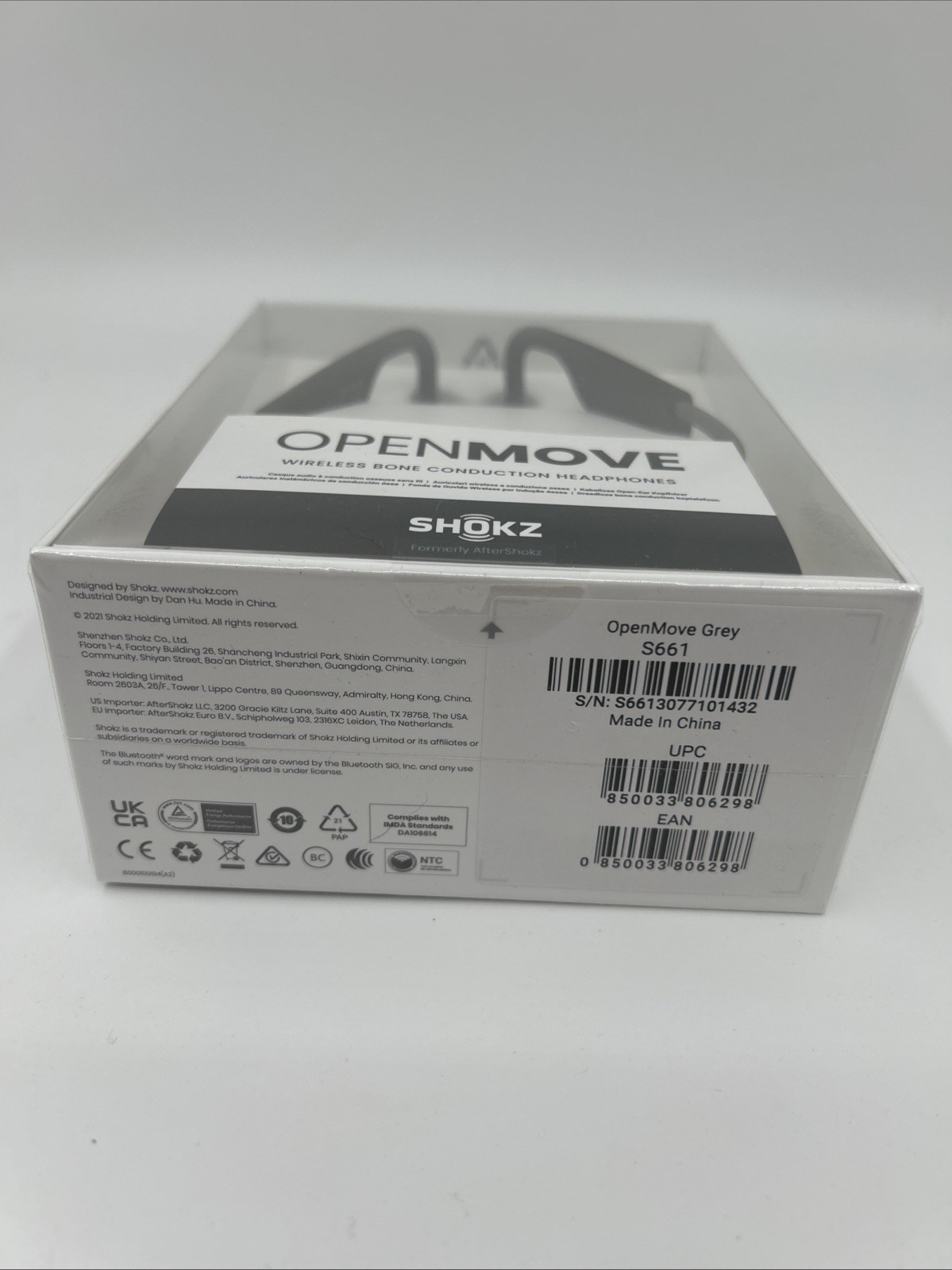 Shokz OpenMove Bluetooth Wireless Headphones – Gray S661 -NEW SEALED