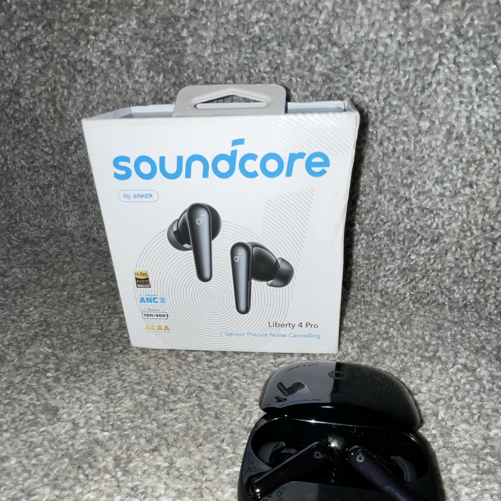 Soundcore Liberty 4 Pro Bluetooth ANC True Wireless Earbuds w/ Case Black
