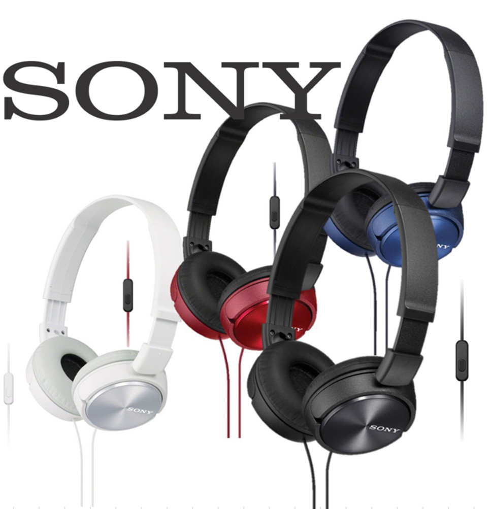 Sony MDR-ZX310AP ZX Series Wired On Ear Headphones with mic, Black