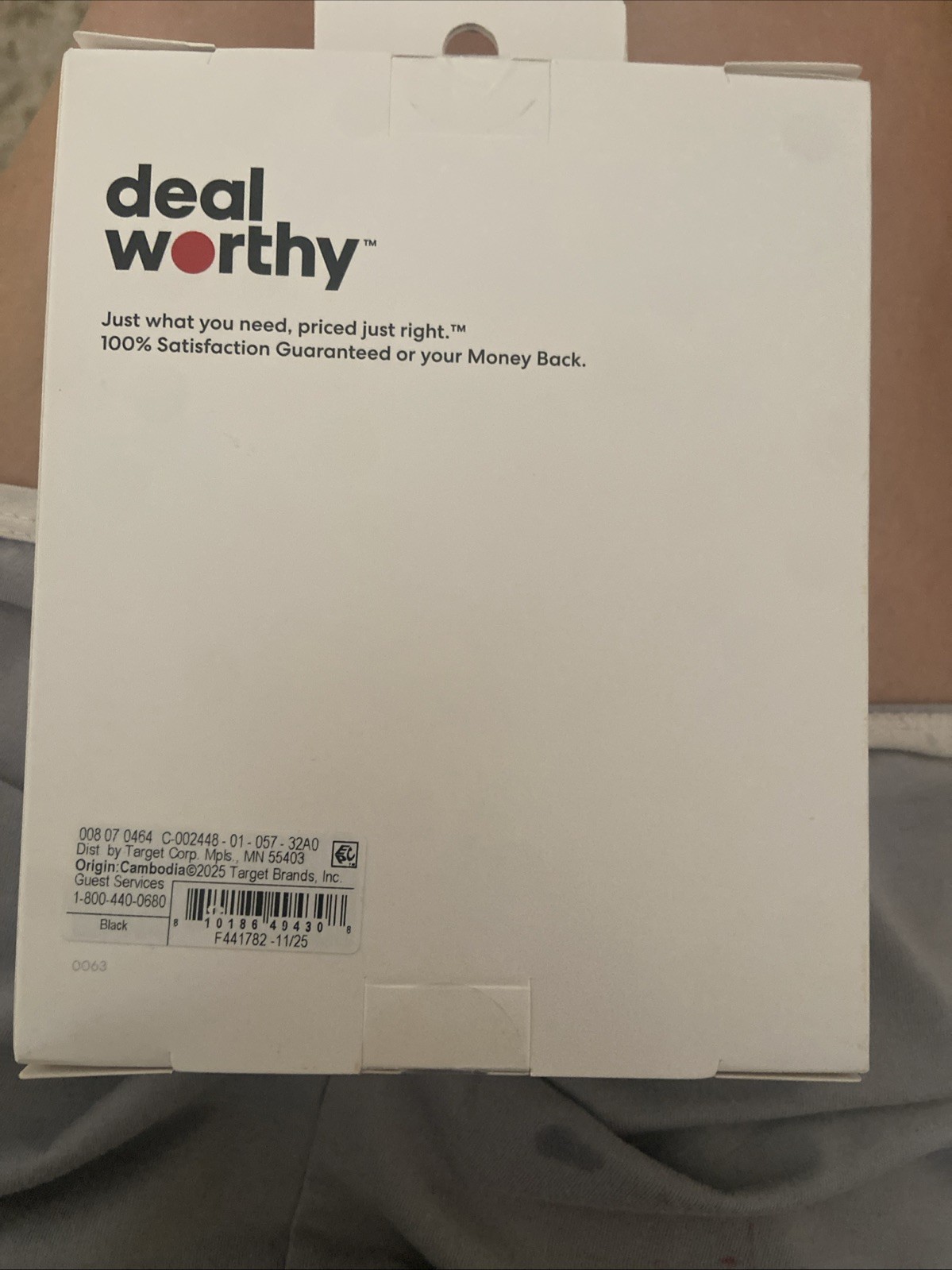 Deal Worthy Wired Headphones 3.5mm Jack Adjustable Headband Black New Sealed