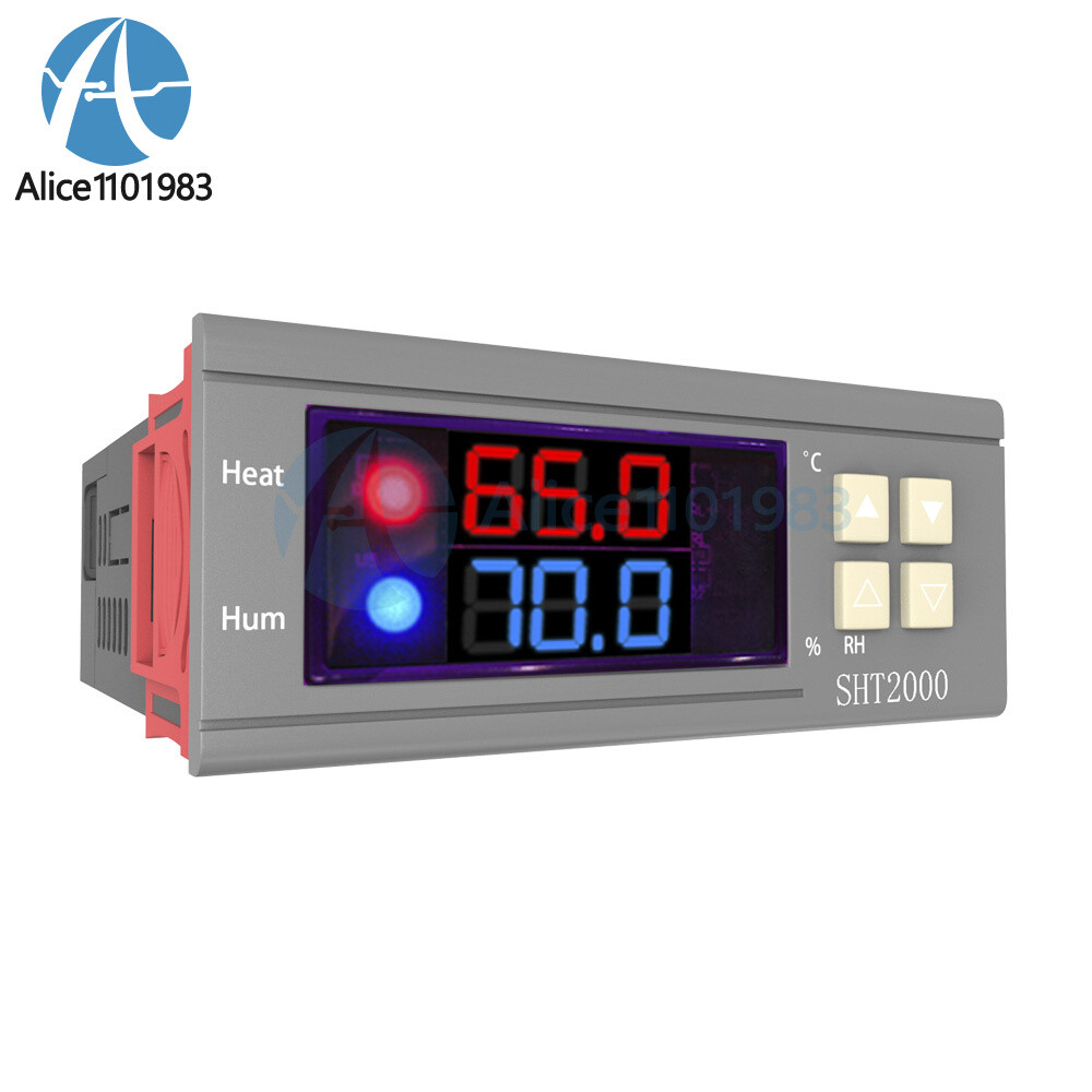 100x SHT2000 10A Temperature Humidity Hygrometer Controller Thermostat DC 12-72V