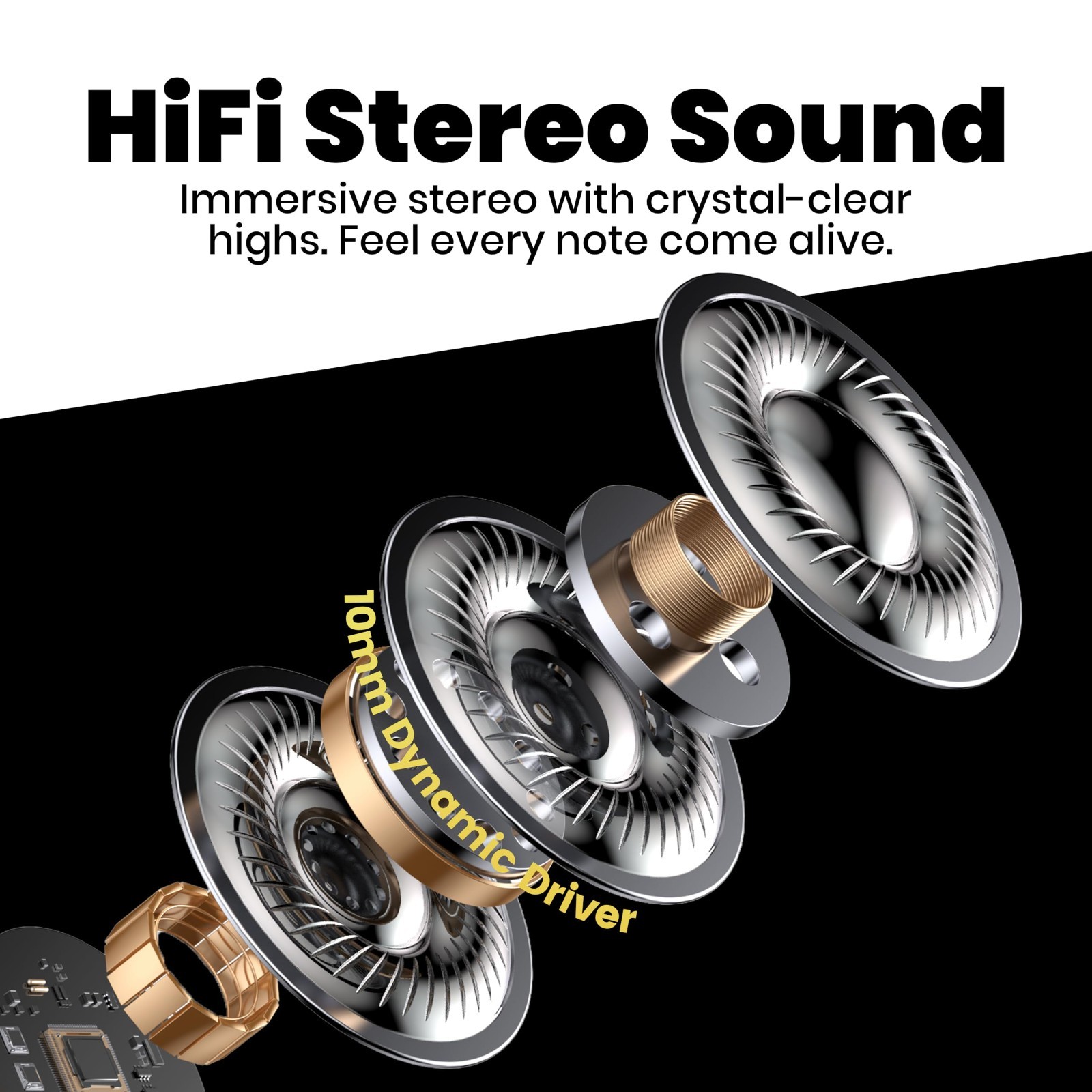 HiFi In-Ear Monitor Headphones, Wired Earbuds with Deep Bass, Sound Isolation, U
