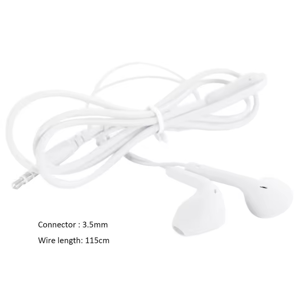 Headphones Wired Earphone White Headphones Earbuds 3.5mm Jack for Android iOS US