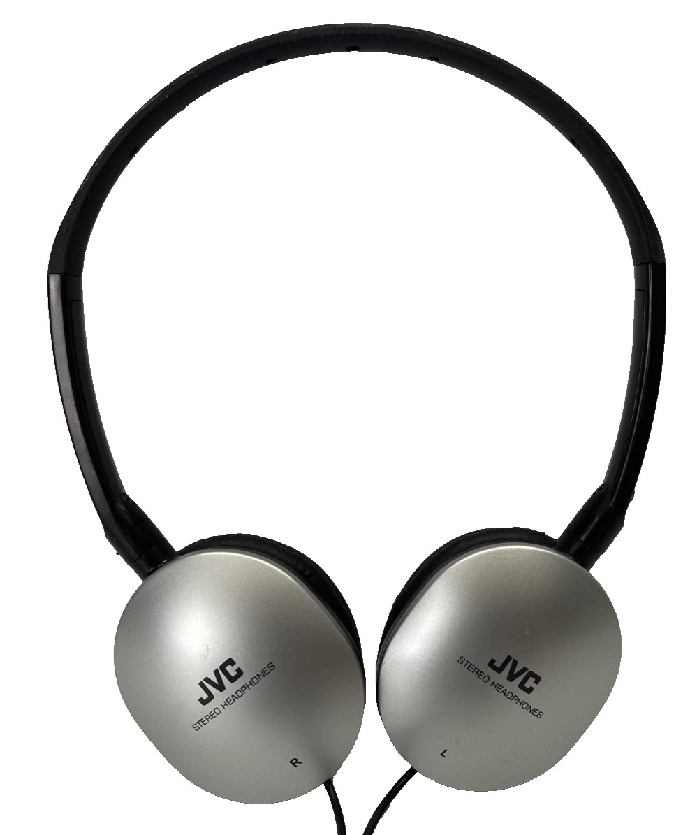 JVC HA-S150-S Flat Foldable Stereo Headphones Silver