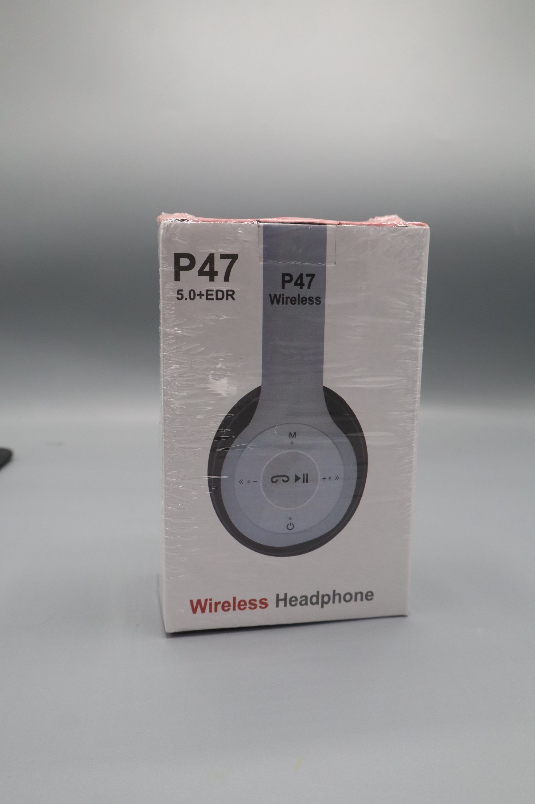 P47 Wireless Headphones Bluetooth 5.0+EDR Foldable Over-Ear with Mic, FM & SD –