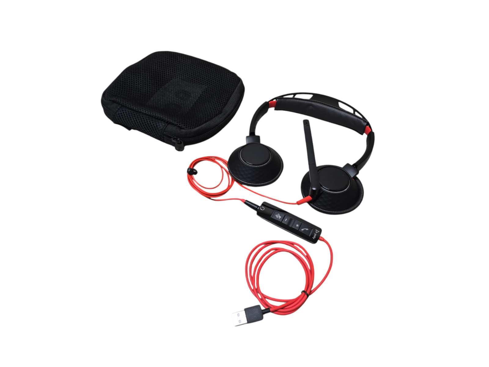 Plantronics Poly C5220T Wired Binaural Stereo Microphone Headset