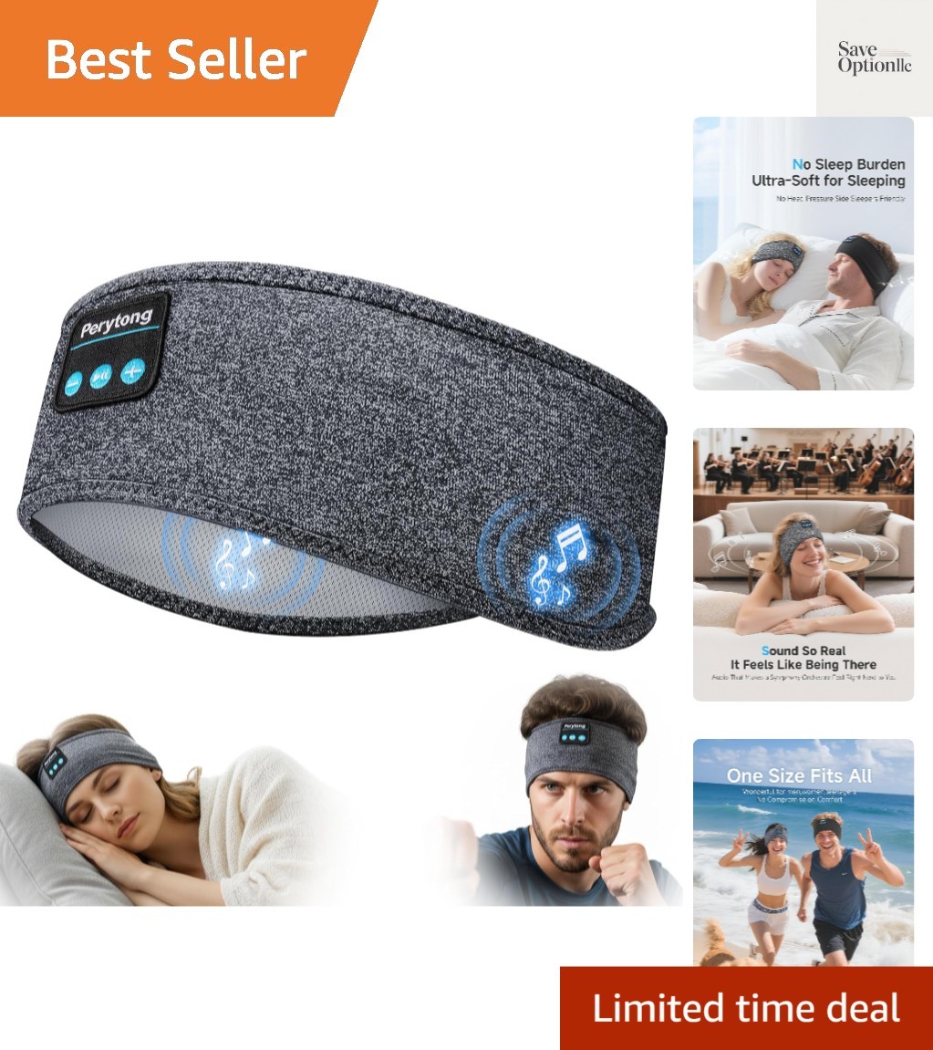 Sleep Headphones Bluetooth 5.4, Sleeping Headphones with Built-in Stereo Spea…