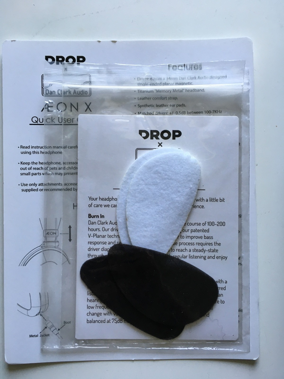 Dan Clark Audio + Drop Aeon Closed Back Planar Over Ear Headphones + XLR Cable