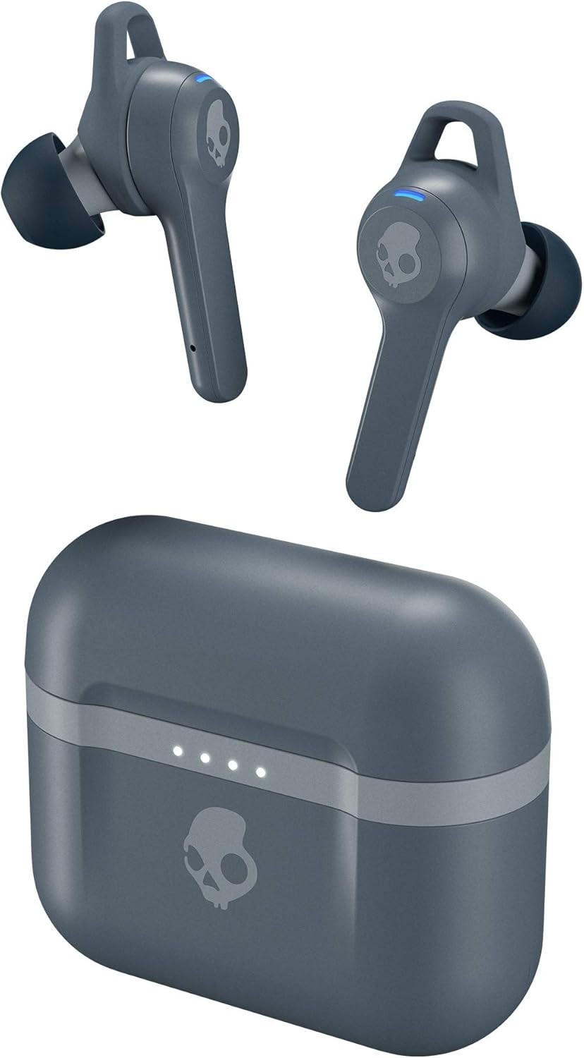 Skullcandy Indy Evo in-Ear Wireless Earbuds, Chill Grey – NEW