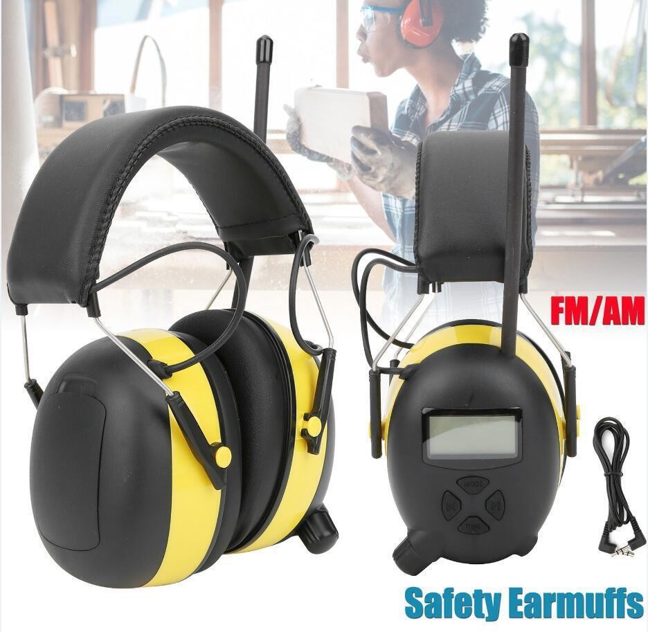 Electronic Digital FM Radio Bluetooth Headphones Ear Protection Safety Ear Muffs