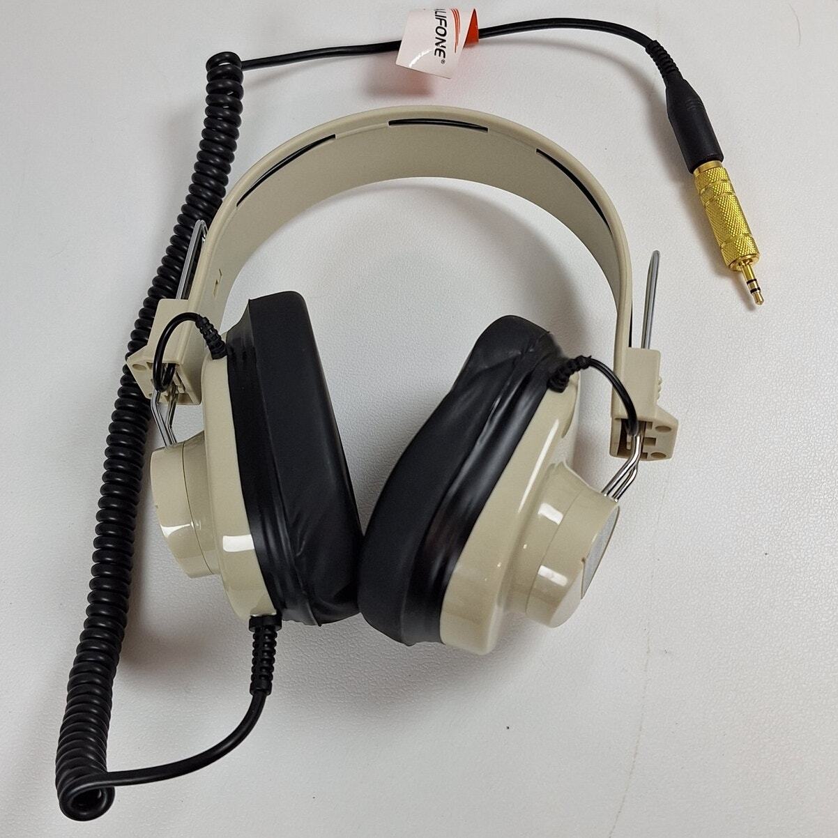Califone 2924AV-P Headphones with Coiled Cable & 3.5mm Adapter