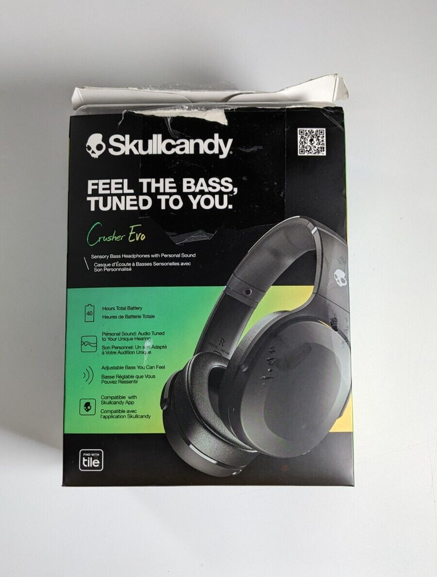 Skullcandy (S6EVW-N740) Crusher Evo Over-Ear Wireless Headphones- Black