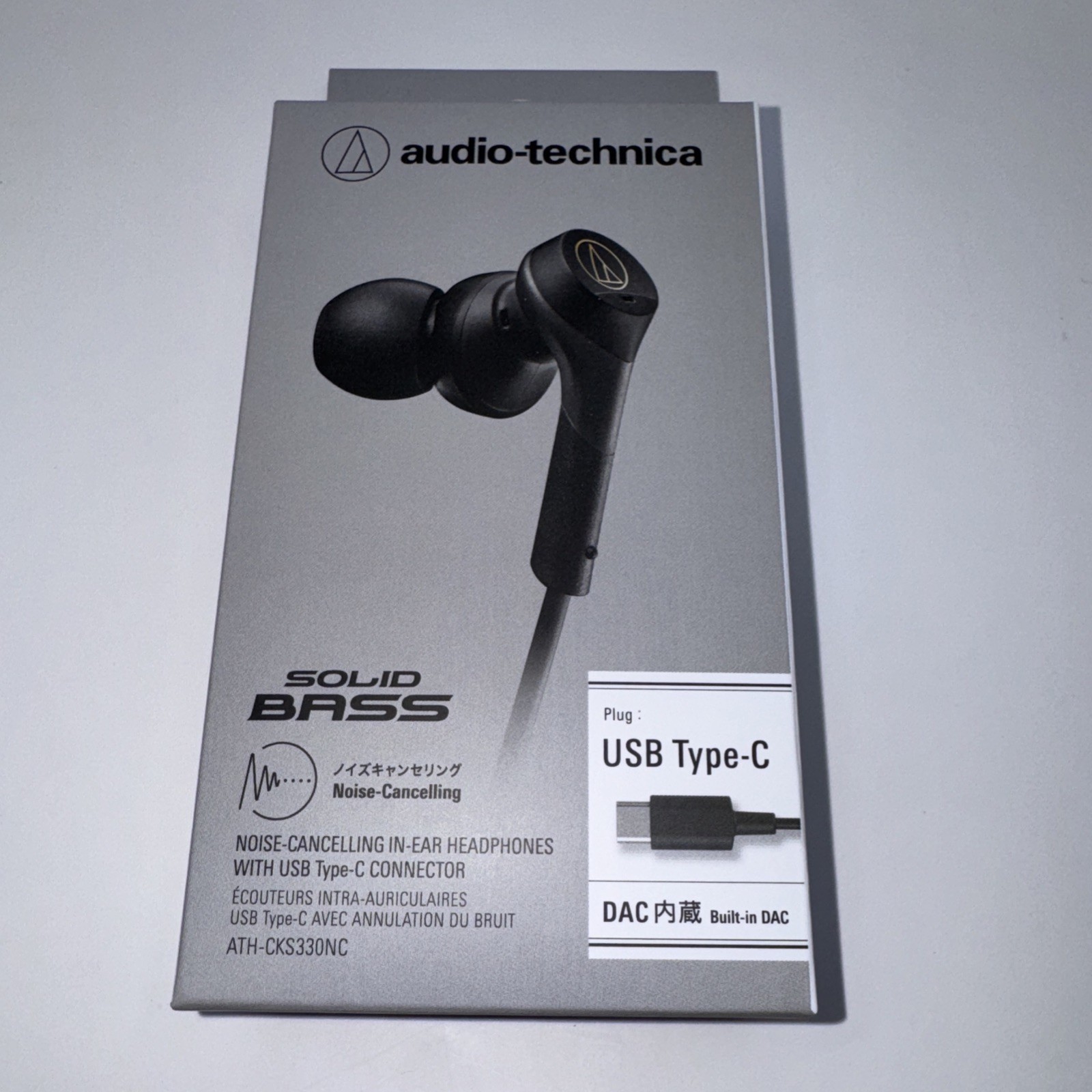 Audio-Technica ATH-CKS330NC BK Wired Earphones Type-C Noise-Canceling 1.2m Black