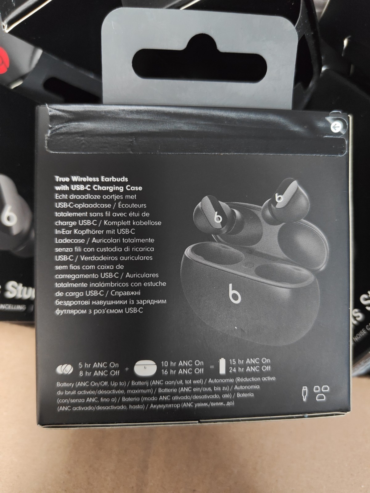 Beats Studio Buds Wireless ANC Earbuds, Built-in Microphone – Black, New Sealed