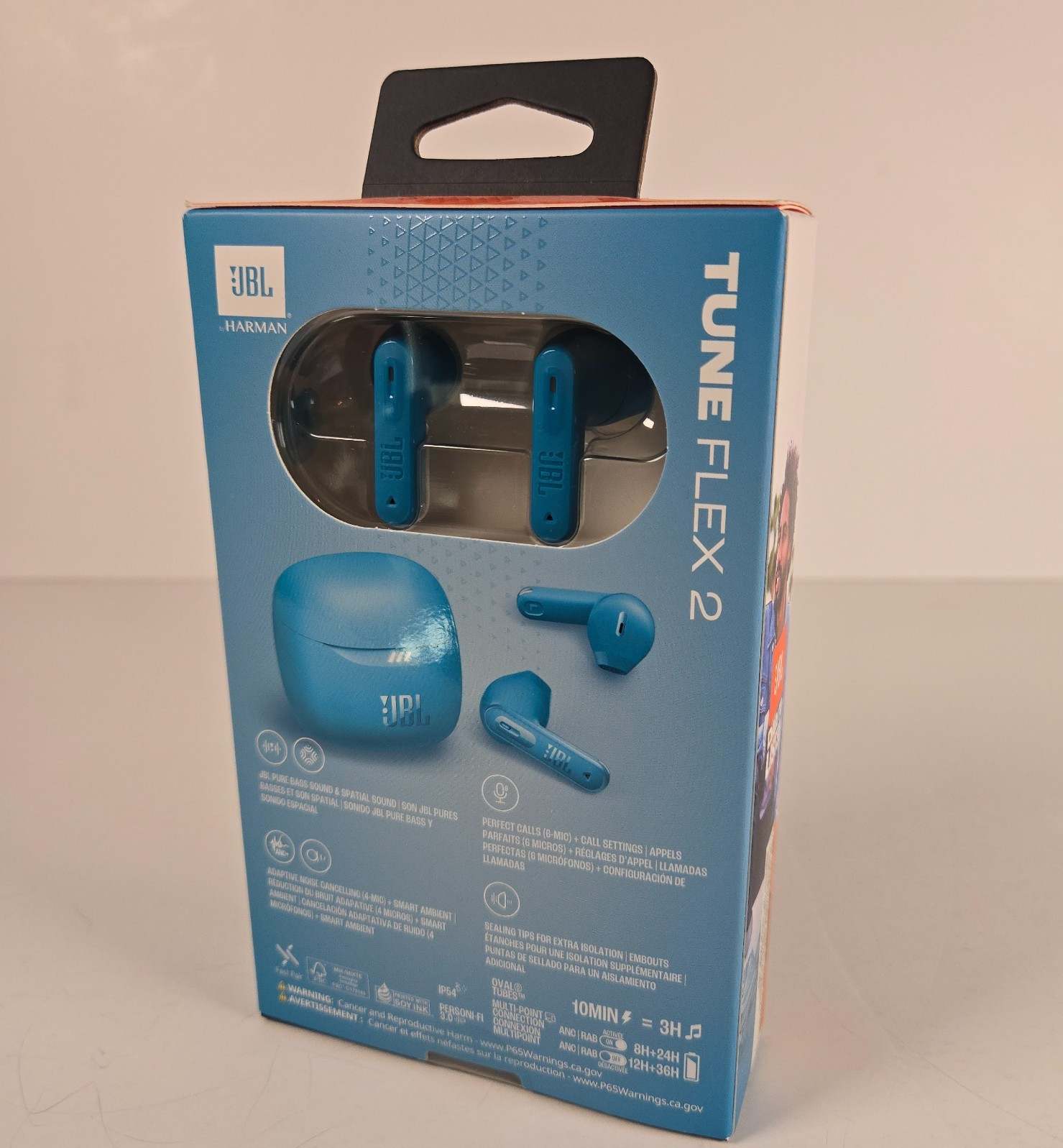 JBL Tune Flex 2 True Wireless Noise Cancelling Earbuds (Turquoise)
